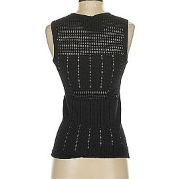 10 Crosby Derek Lam Tops - 10 Crosby Derek Lam Black Ruffled Tank Top
